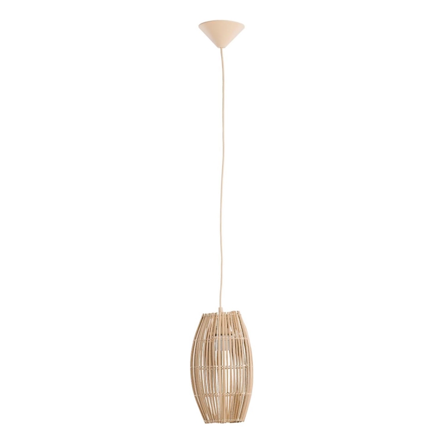 Ljuskrona med textilsladd BURI 1xE27/15W/230V beige