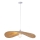 Ljuskrona med textilsladd CALYPSO 1xE27/40W/230V diameter 70 cm bambu