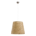 Ljuskrona med textilsladd CANNUCIA 1xE27/15W/230V beige