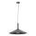 Ljuskrona med textilsladd CAPRI 1xE27/15W/230V diameter 50 cm antracit/grå
