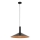 Ljuskrona med textilsladd CAPRI 1xE27/15W/230V diameter 50 cm svart/koppar