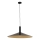 Ljuskrona med textilsladd CAPRI 1xE27/15W/230V diameter 70 cm svart/guld