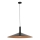 Ljuskrona med textilsladd CAPRI 1xE27/15W/230V diameter 70 cm svart/koppar