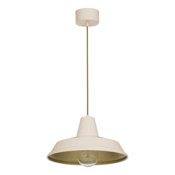 Ljuskrona med textilsladd CLASS 1xE27/15W/230V beige
