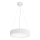 Ljuskrona med textilsladd CLEO 3xE27/24W/230V diameter 40 cm vit