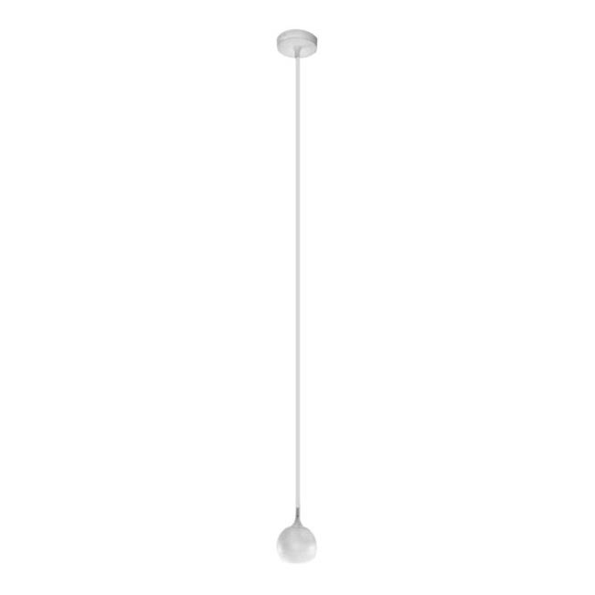 Ljuskrona med textilsladd COLM 1xGU10/30W/230V vit