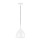 Ljuskrona med textilsladd COMO 1xE27/60W/230V diameter 17 cm vit