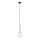 Ljuskrona med textilsladd DAISY 1xG9/12W/230V diameter 14 cm skinande krom/svart/genomskinlig