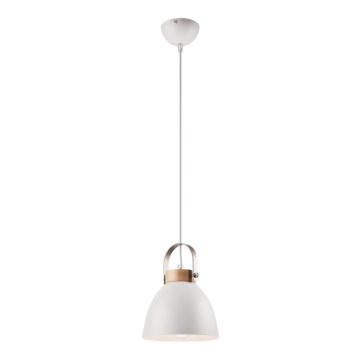 Ljuskrona med textilsladd DANIELLE 1xE27/60W/230V bok - FSC certifierade