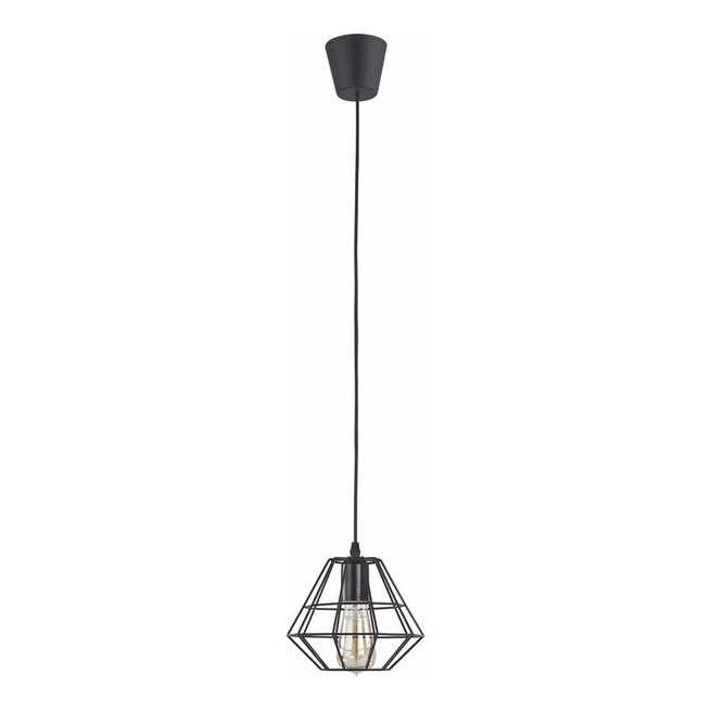 Ljuskrona med textilsladd DIAMOND 1xE27/15W/230V