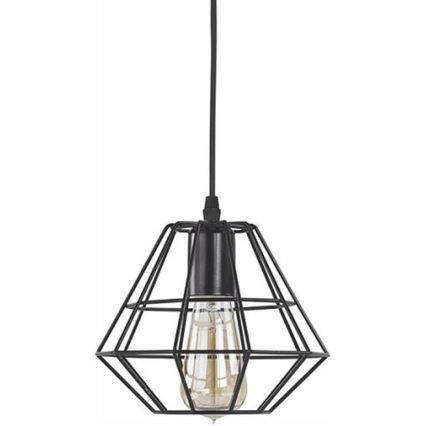 Ljuskrona med textilsladd DIAMOND 1xE27/15W/230V