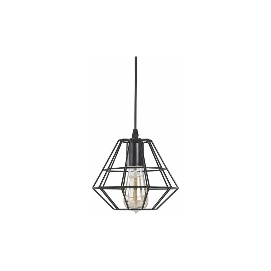 Ljuskrona med textilsladd DIAMOND 1xE27/15W/230V