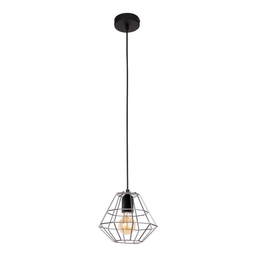 Ljuskrona med textilsladd DIAMOND 1xE27/60W/230V