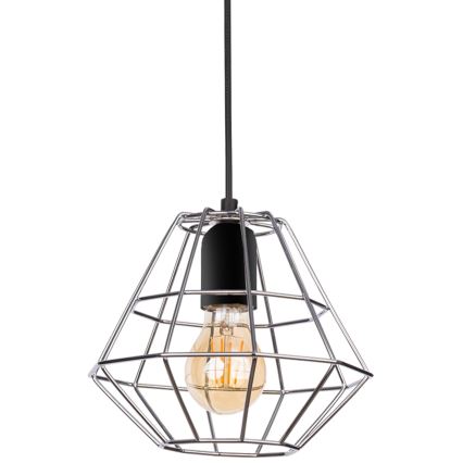 Ljuskrona med textilsladd DIAMOND 1xE27/60W/230V