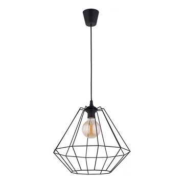 Ljuskrona med textilsladd DIAMOND 1xE27/60W/230V