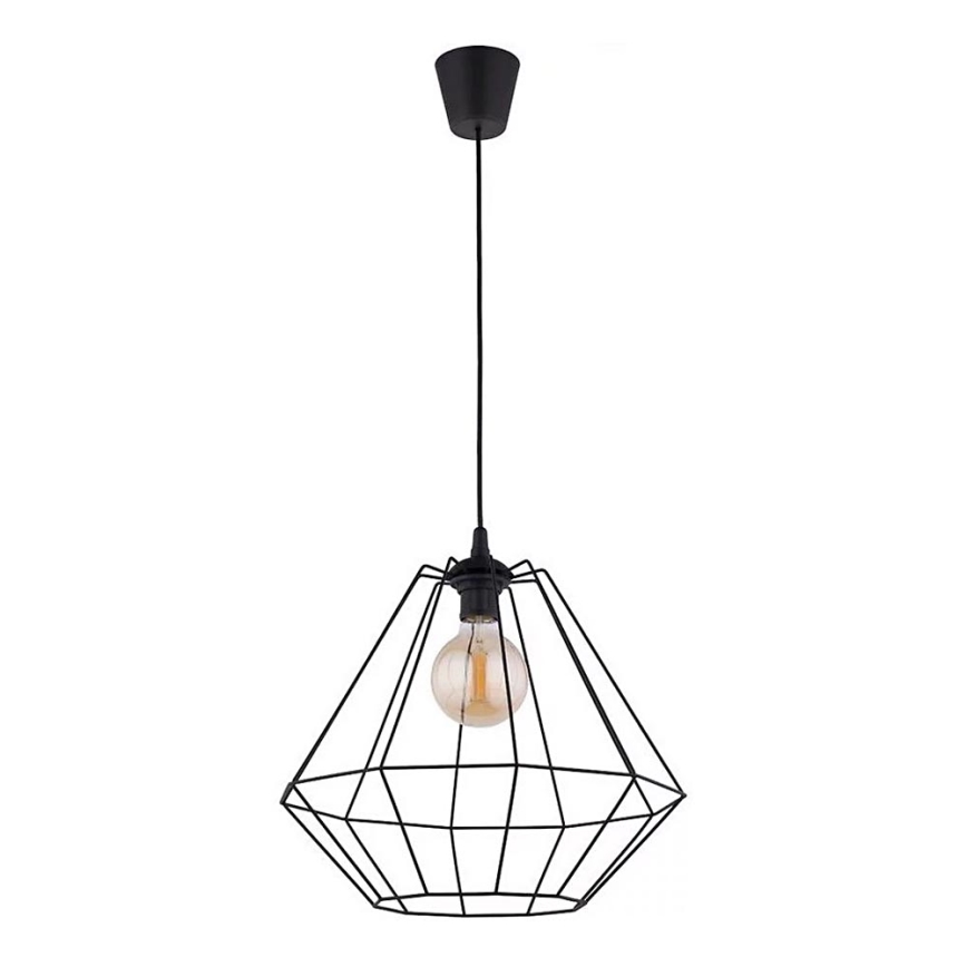 Ljuskrona med textilsladd DIAMOND 1xE27/60W/230V