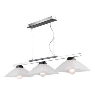 Ljuskrona med textilsladd ELA 3xE27/60W/230V - FSC certifierade