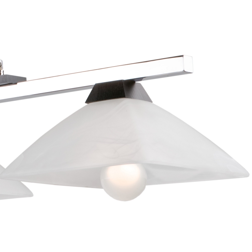 Ljuskrona med textilsladd ELA 3xE27/60W/230V bok - FSC certifierade
