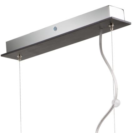 Ljuskrona med textilsladd ELA 3xE27/60W/230V bok - FSC certifierade