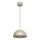 Ljuskrona med textilsladd ELGUND 1xE27/15W/230V diameter 28,5 cm beige
