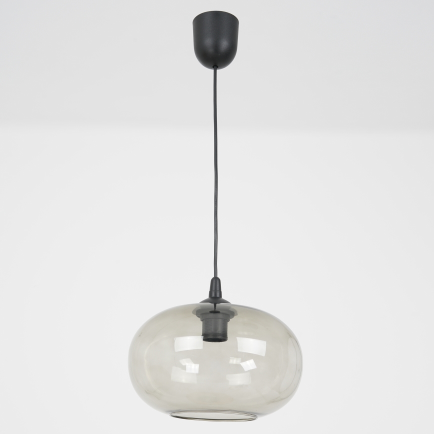 Ljuskrona med textilsladd ELIPSE 1xE27/60W/230V