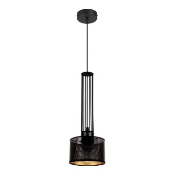 Ljuskrona med textilsladd ELIS 1xE27/60W/230V diameter 15 cm