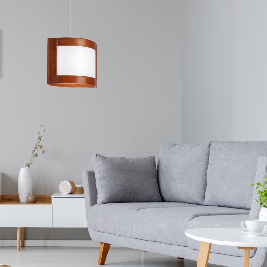 Ljuskrona med textilsladd ELODIE 1xE27/60W/230V