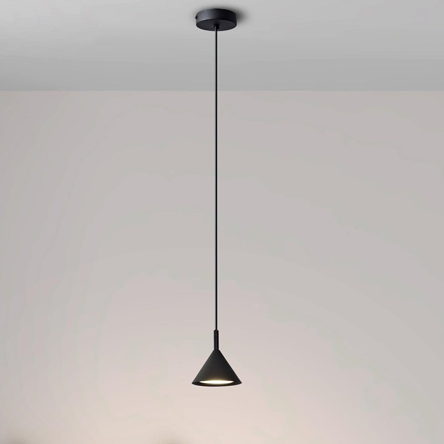 Ljuskrona med textilsladd ETNA 1xGX53/15W/230V svart