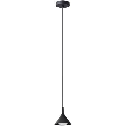 Ljuskrona med textilsladd ETNA 1xGX53/15W/230V svart