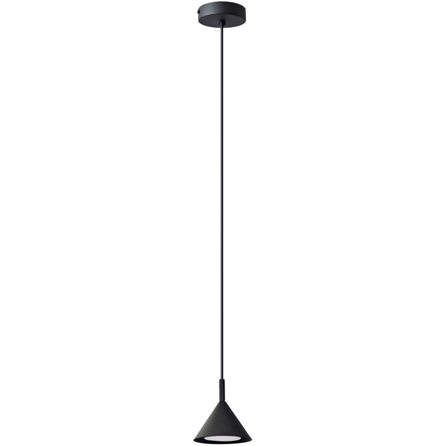 Ljuskrona med textilsladd ETNA 1xGX53/15W/230V svart