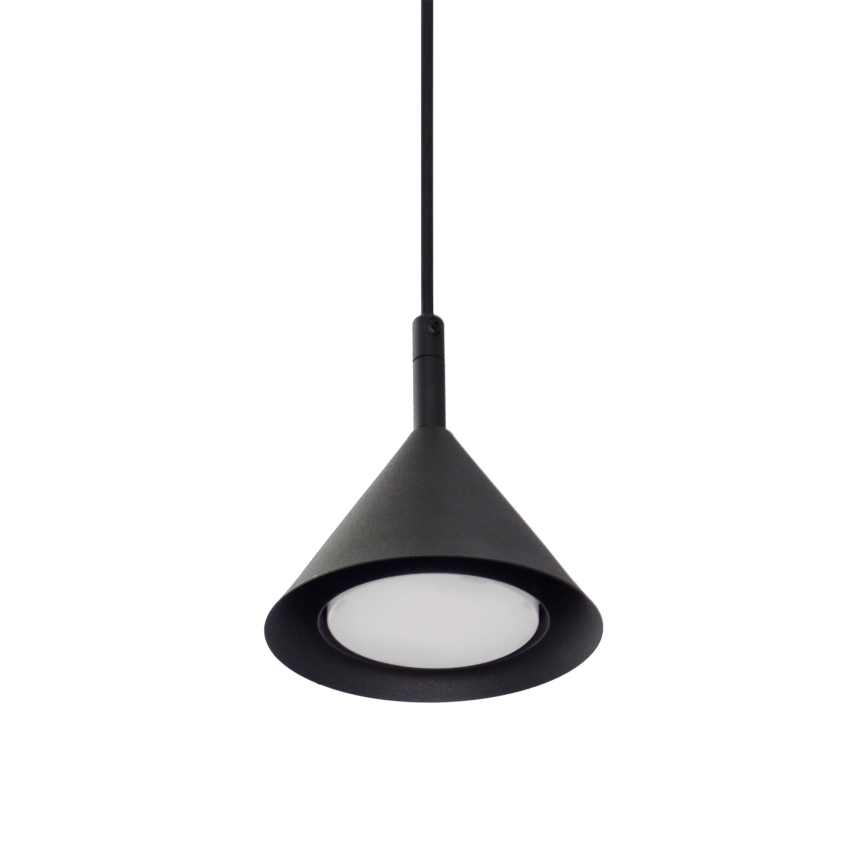 Ljuskrona med textilsladd ETNA 2xGX53/15W/230V svart