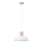 Ljuskrona med textilsladd FANO 1xE27/15W/230V diameter 34 cm vit
