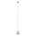 Ljuskrona med textilsladd för 1-fas skensystem CONO 1xE27/15W/230V svart/beige