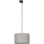 Ljuskrona med textilsladd för 3-fas skensystem TRACER 1xE27/15W/230V diameter 38 cm svart/grå