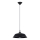 Ljuskrona med textilsladd FRIKA 1xE27/15W/230V diameter 34 cm svart