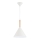 Ljuskrona med textilsladd FUKS 1xE27/15W/230V grädde/beige