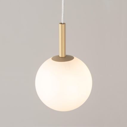 Ljuskrona med textilsladd GAMA 1xG9/12W/230V guld