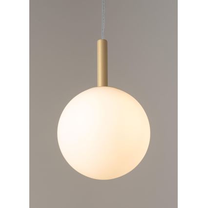 Ljuskrona med textilsladd GAMA 1xG9/12W/230V guld