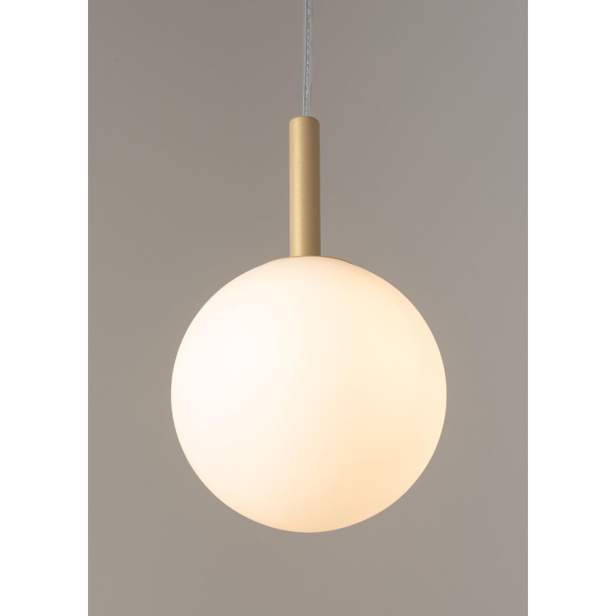 Ljuskrona med textilsladd GAMA 1xG9/12W/230V guld
