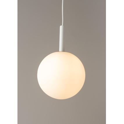 Ljuskrona med textilsladd GAMA 1xG9/12W/230V vit