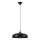 Ljuskrona med textilsladd GINA 1xE27/15W/230V diameter 38 cm svart