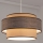 Ljuskrona med textilsladd GRACE 1xE27/60W/230V beige/brun
