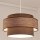 Ljuskrona med textilsladd GRACE 1xE27/60W/230V brun/beige