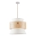 Ljuskrona med textilsladd GRENADA 1xE27/20W/230V diameter 40 cm beige
