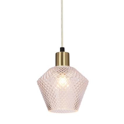 Ljuskrona med textilsladd GRENIKO 1xE14/40W/230V