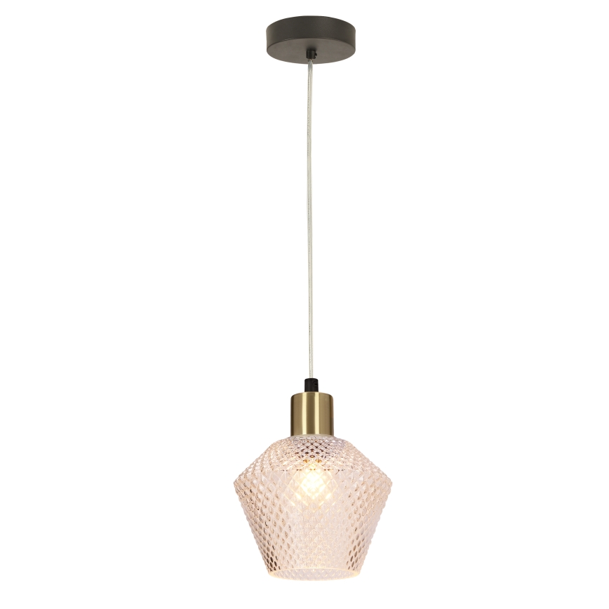 Ljuskrona med textilsladd GRENIKO 1xE14/40W/230V