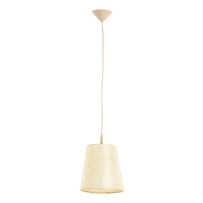 Ljuskrona med textilsladd GUMON 1xE27/15W/230V beige