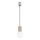 Ljuskrona med textilsladd HALO 1xG9/8W/230V diameter 12 cm beige