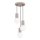 Ljuskrona med textilsladd HALO 3xG9/8W/230V diameter 25 cm beige