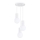 Ljuskrona med textilsladd HALO 3xG9/8W/230V diameter 25 cm vit